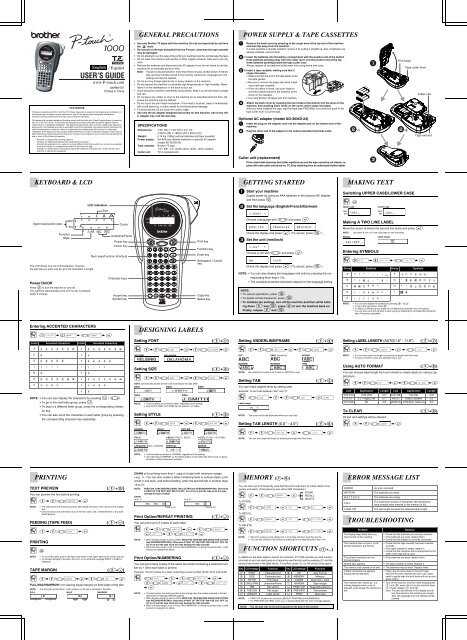 Brother Pt 1000 Anleitung Deutsch – GDXGQ
