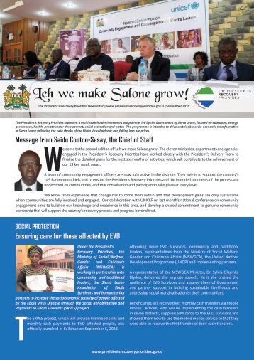 Leh we make Salone grow issue 2