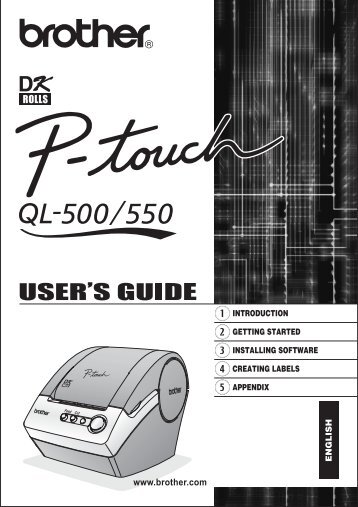 Brother QL-550 - User's Guide