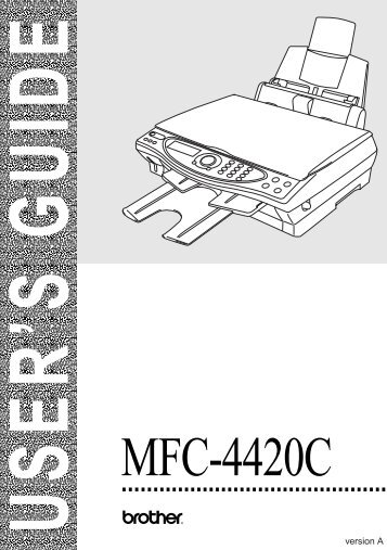 Brother MFC-4420C - User's Guide