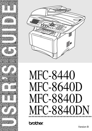 Brother MFC-8440 - User's Guide