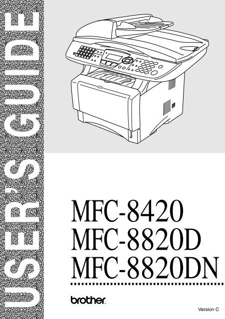 Brother MFC-8420 - User's Guide