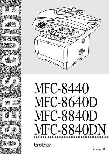 Brother MFC-8840DN - User's Guide