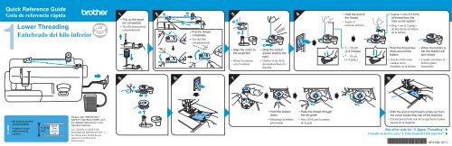 Brother BX3000 - Quick Reference Guide