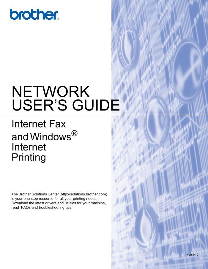 Brother MFC-5460CN - Network User's Guide for Internet Fax
