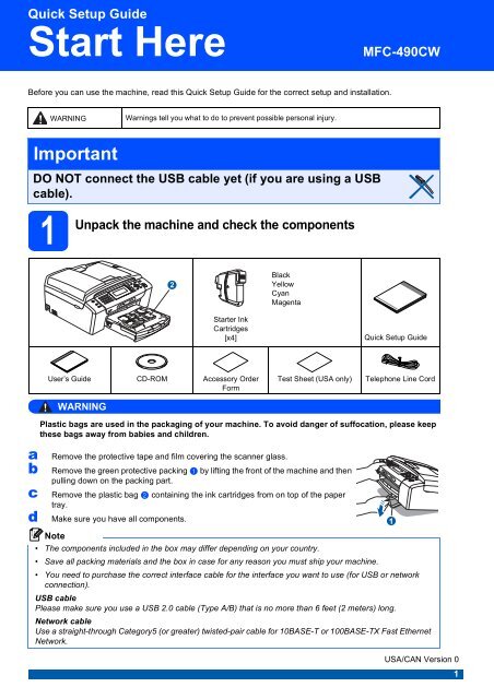 mfc490cw wireless setup