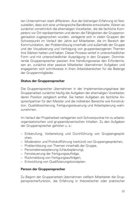 Kompetenzentwicklung von Gruppen- und Teamsprechern