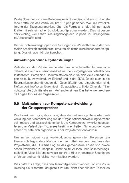 Kompetenzentwicklung von Gruppen- und Teamsprechern