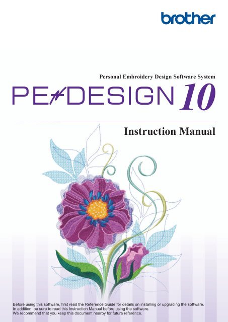 pe-design 10 embroidery software pe-design 10 embroidery software
