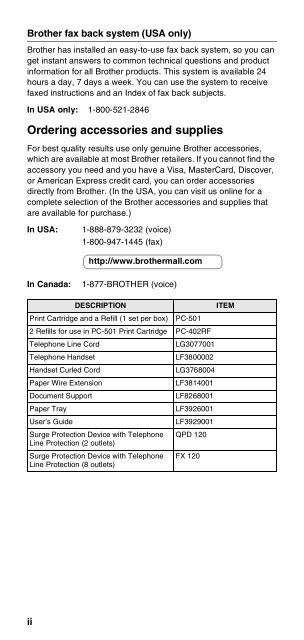 Brother FAX-575/FAX-575e - User's Guide