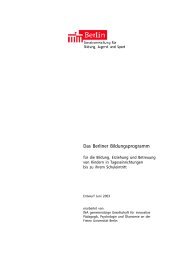 Das Berliner Bildungsprogramm für die Bildung, Erziehung und - GEW