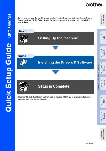 Brother MFC-8660DN - Quick Setup Guide