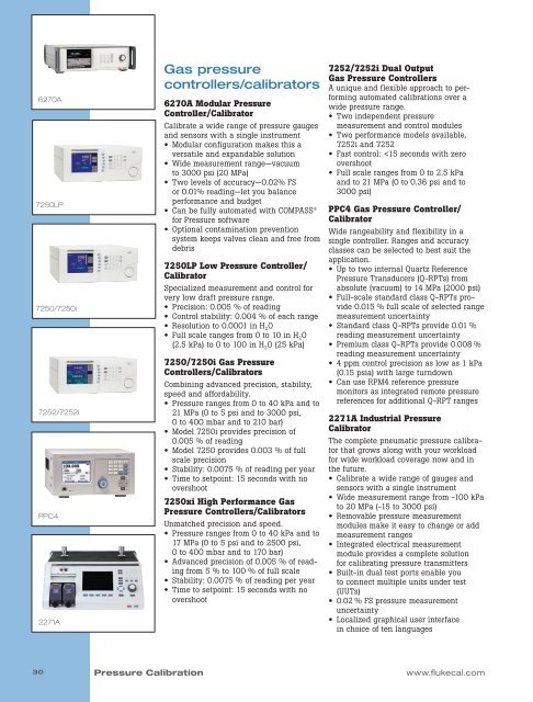 Catalogo Fluke Calibration 2016