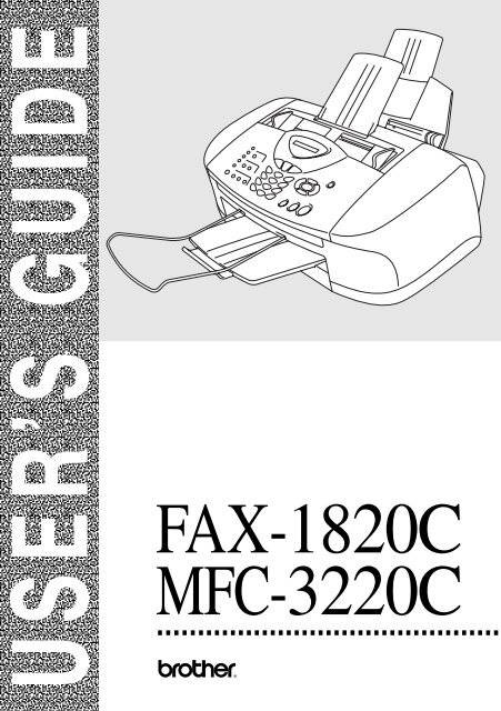 Brother FAX-1820C - User's Guide