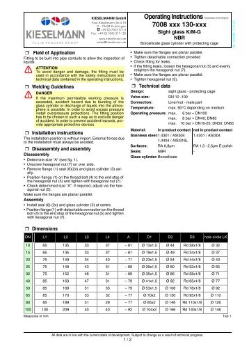 Operating Instructions Translation of the original 7008 xxx 130-xxx