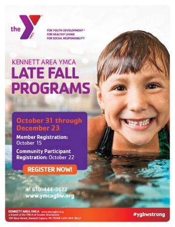 Kennett Area YMCA - Late Fall Programs