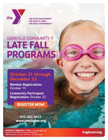 Lionville YMCA - Late Fall Program Guide