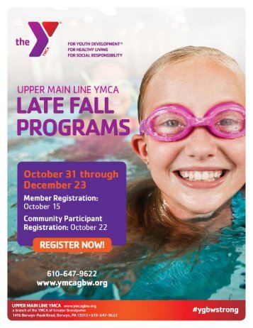 Upper Main Line YMCA - Late Fall Programs