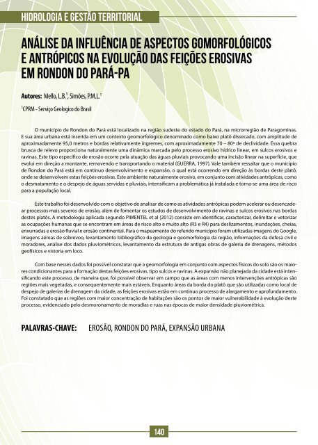 REVISTA SERVICO GEOLOGICO