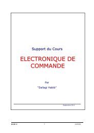COURS  ELECTRONIQUE DE COMMANDE