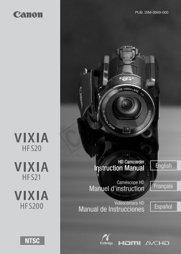 Canon vixia hf g40 manual