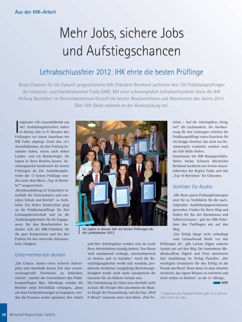 IHK Magazin Fulda 12/2012 - B4B MITTELHESSEN