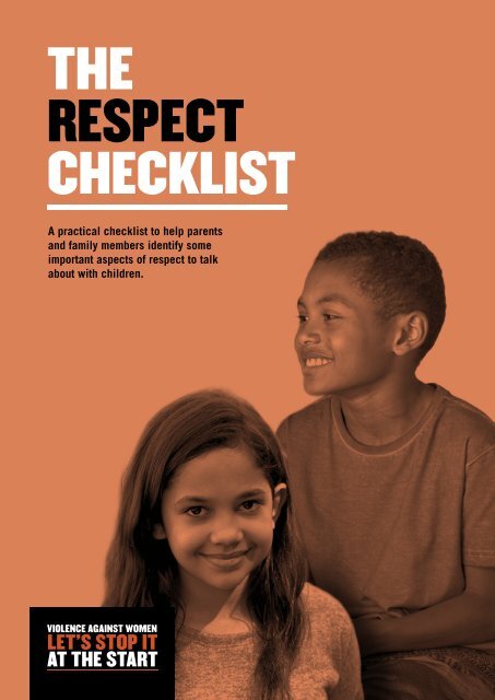 THE RESPECT CHECKLIST