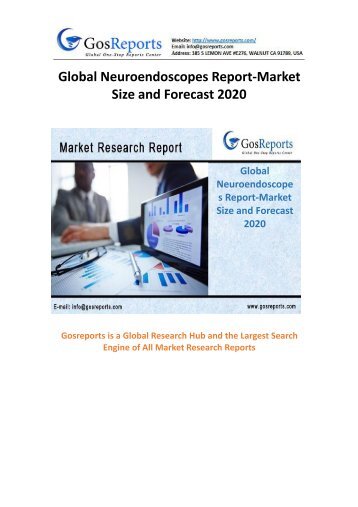 Global Neuroendoscopes Report-Market Size and Forecast 2020