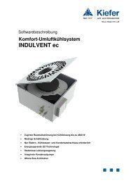 Komfort-Umluftkühlsystem INDULVENT ec - Kiefer Luft