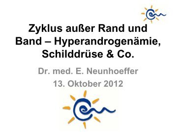 Vortrag Dr. Neunhoeffer - Kinderwunsch Praxis Tübingen