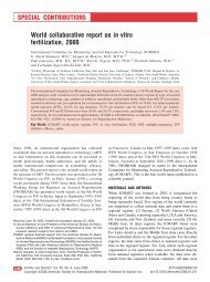 World collaborative report on in vitro fertilization, 2000 SPECIAL ...