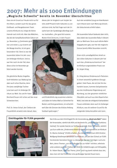 Ausgabe Januar 2008 - Klinikum St. Marien Amberg