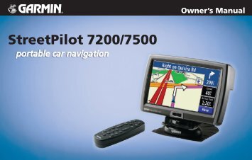 Garmin StreetPilot 7500 - Owner's Manual for US