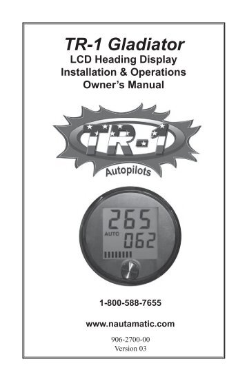 nautamatic tr 1 autopilot manual Hold | garmin autopilot tr-1 user manual | page 27 / 48 | original.