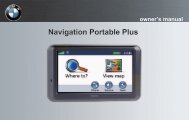 Garmin BMW Portable Navigation System Plus (710) - Owner's Manual
