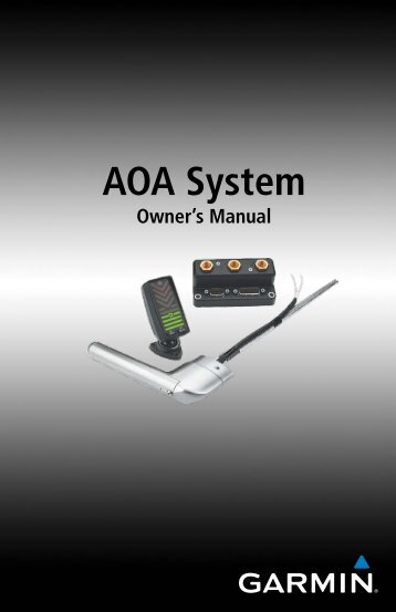 Garmin GI-260 AOA - AOA System Owner&rsquo;s Manual