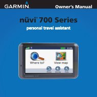 User manual GARMIN NUVI 250W - MY PDF MANUALS