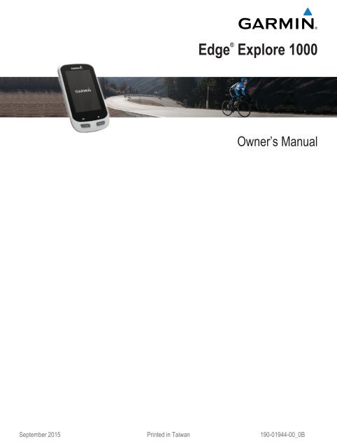 garmin edge explore 1000 manual