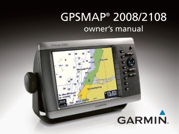 Garmin GPSMAP 2108 - Owner's Manual