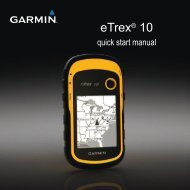 Garmin eTrexÂ® 10 - Quick Start Manual