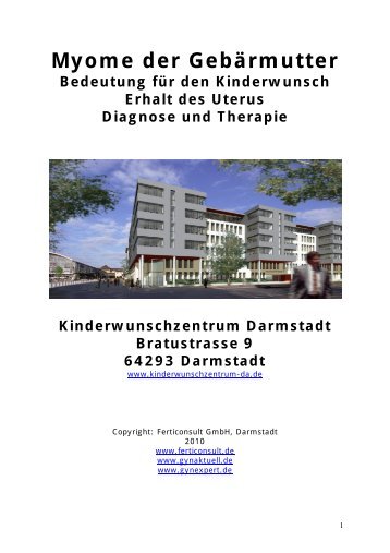 Myome der Gebärmutter.pdf - Kinderwunschzentrum Darmstadt