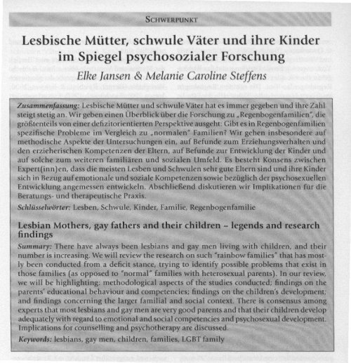 Artikel von Jansen &amp; Steffens - Verband lesbischer Psychologinnen ...