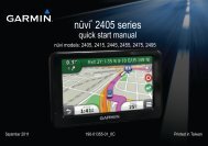 Garmin nuvi2405,GPS,Italy/Greece - Quick Start Manual