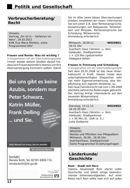 VHS-Programm Herbst - Winter 2012 (PDF 3.100 KB