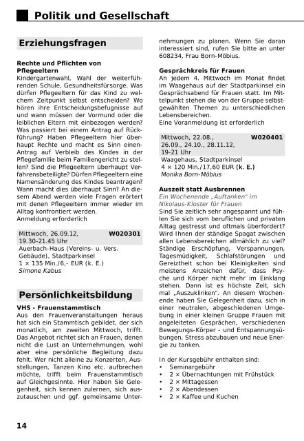 VHS-Programm Herbst - Winter 2012 (PDF 3.100 KB