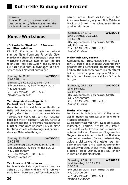 VHS-Programm Herbst - Winter 2012 (PDF 3.100 KB