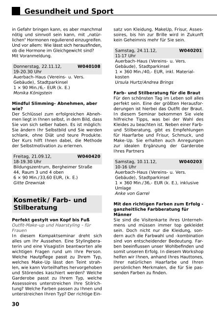 VHS-Programm Herbst - Winter 2012 (PDF 3.100 KB