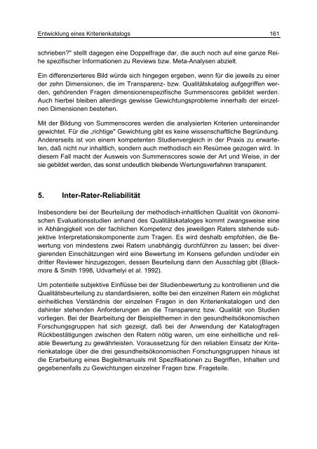 Ansätze und Methoden der ökonomischen Evaluation - Bad Request