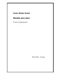 Carlos Weiske - Monodia para piano, parte I y II  Score