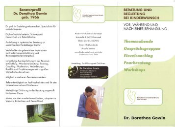 Dr. Dorothea Gowin - Kinderwunschzentrum Darmstadt